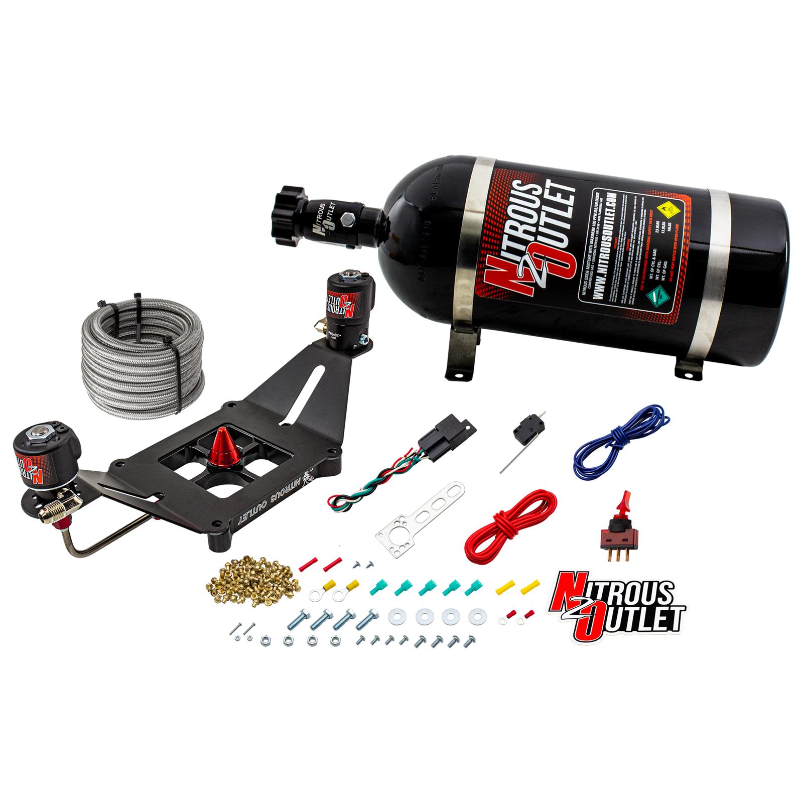 4150 Stinger 2 System Hard-line .122 Nitrous Solenoid .177 Fuel Solenoid Deep Br