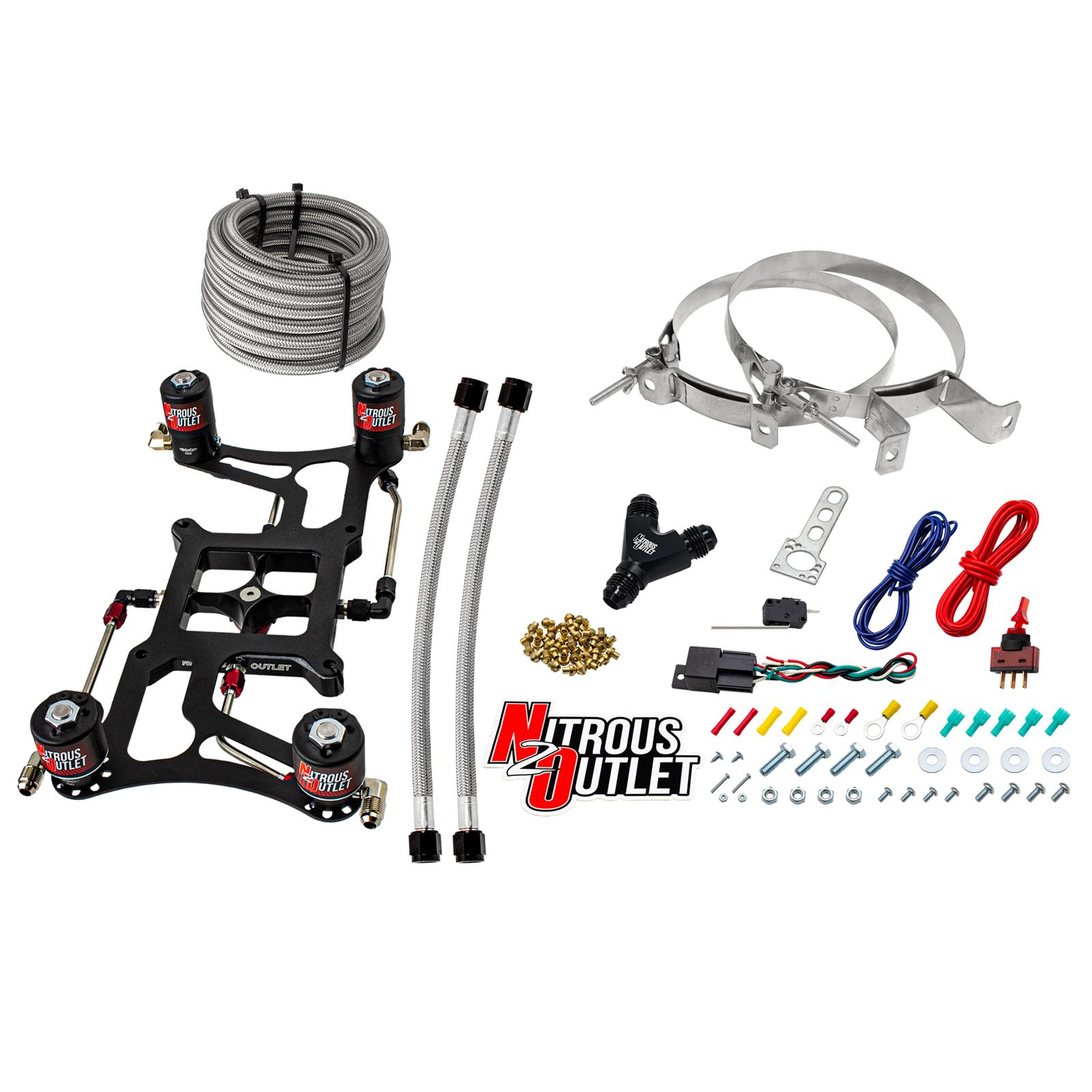 4500 Hornet 2 Dual Stage System Hard-line Two .122 Nitrous Solenoids Two .177 Fu