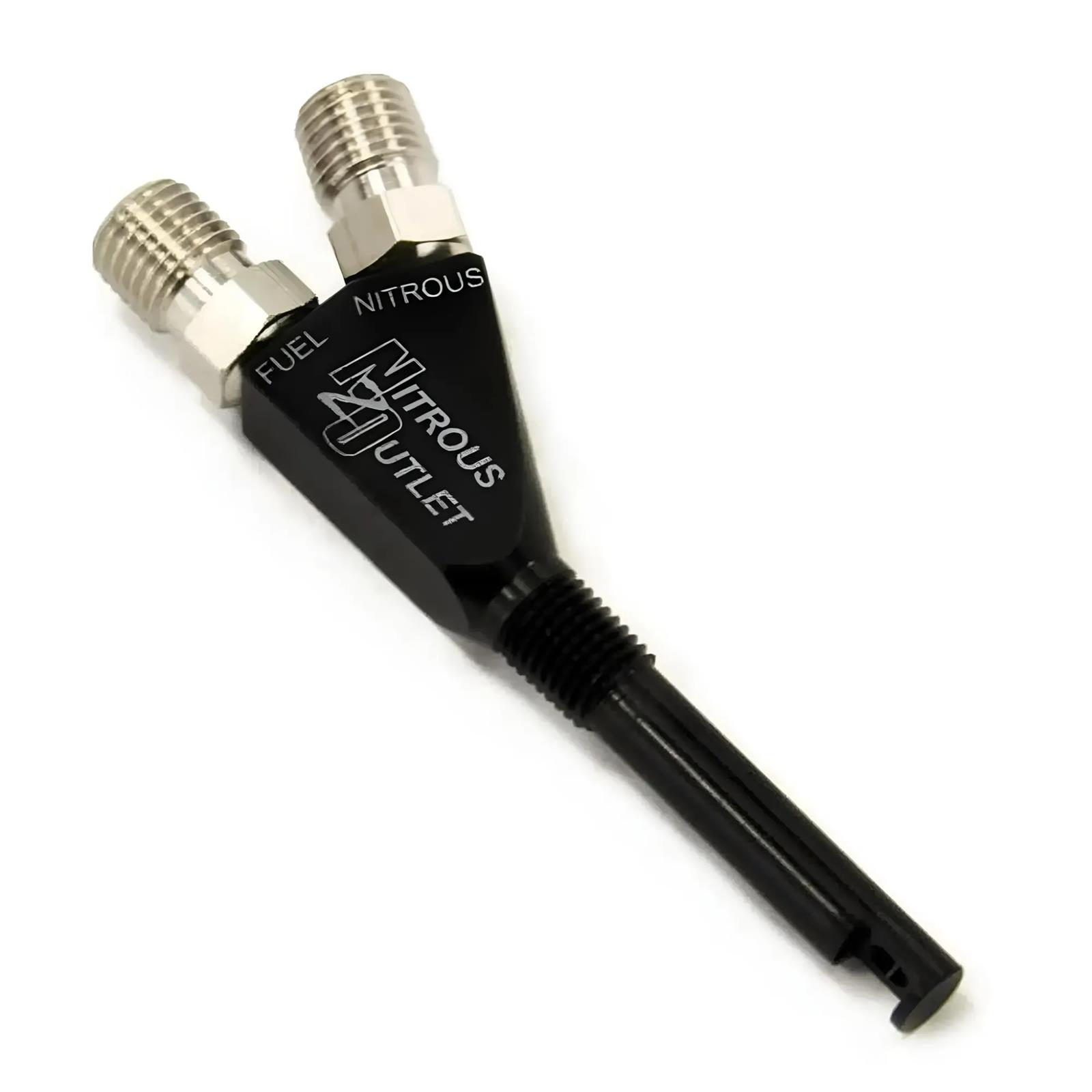 1/16 Inch NPT Extended Reach Wet Nitrous Nozzle 90 Degree Discharge Aluminum Nit