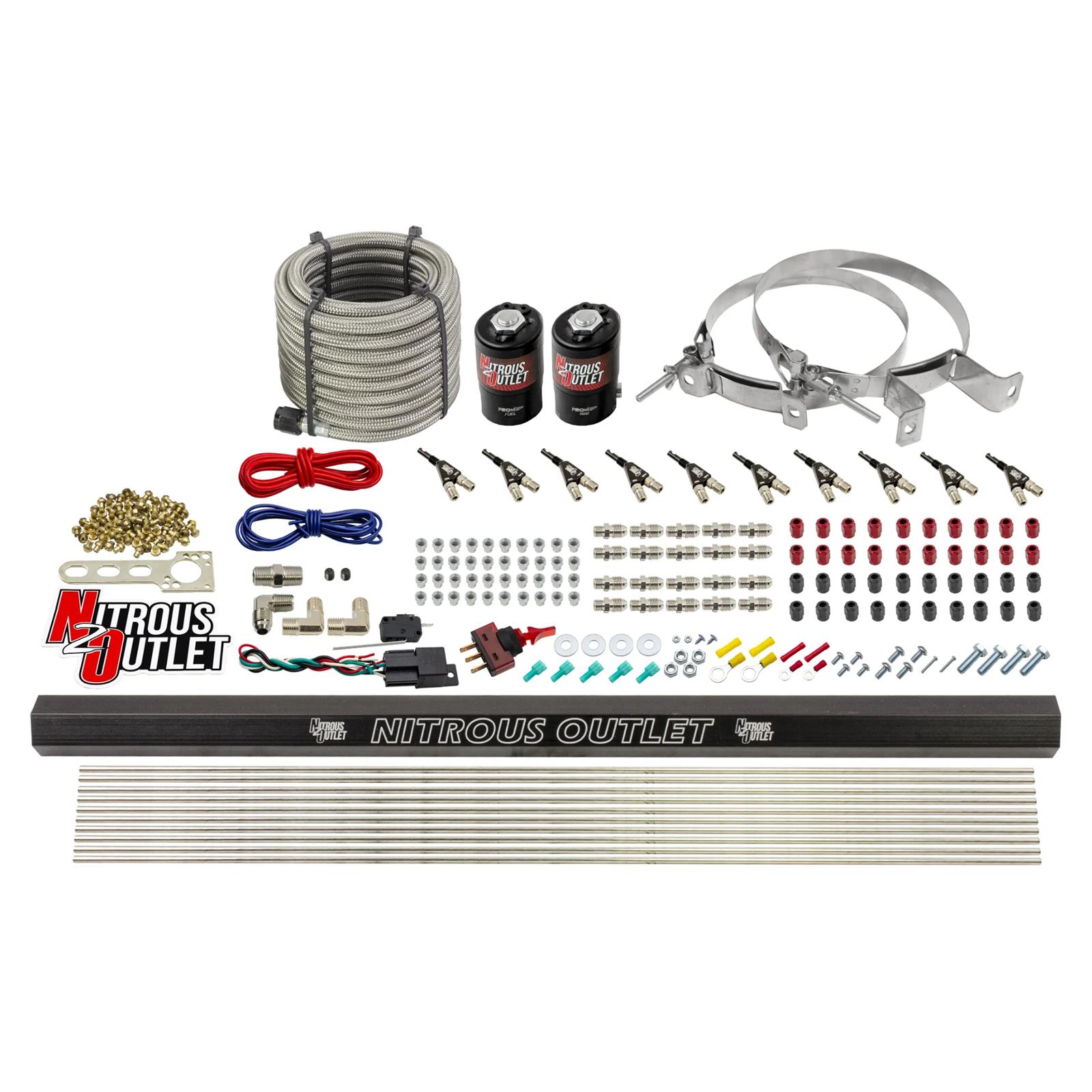Nitrous Outlet 10 Cylinder Direct Port System - .122 Nitrous Solenoid/.310 Fuel