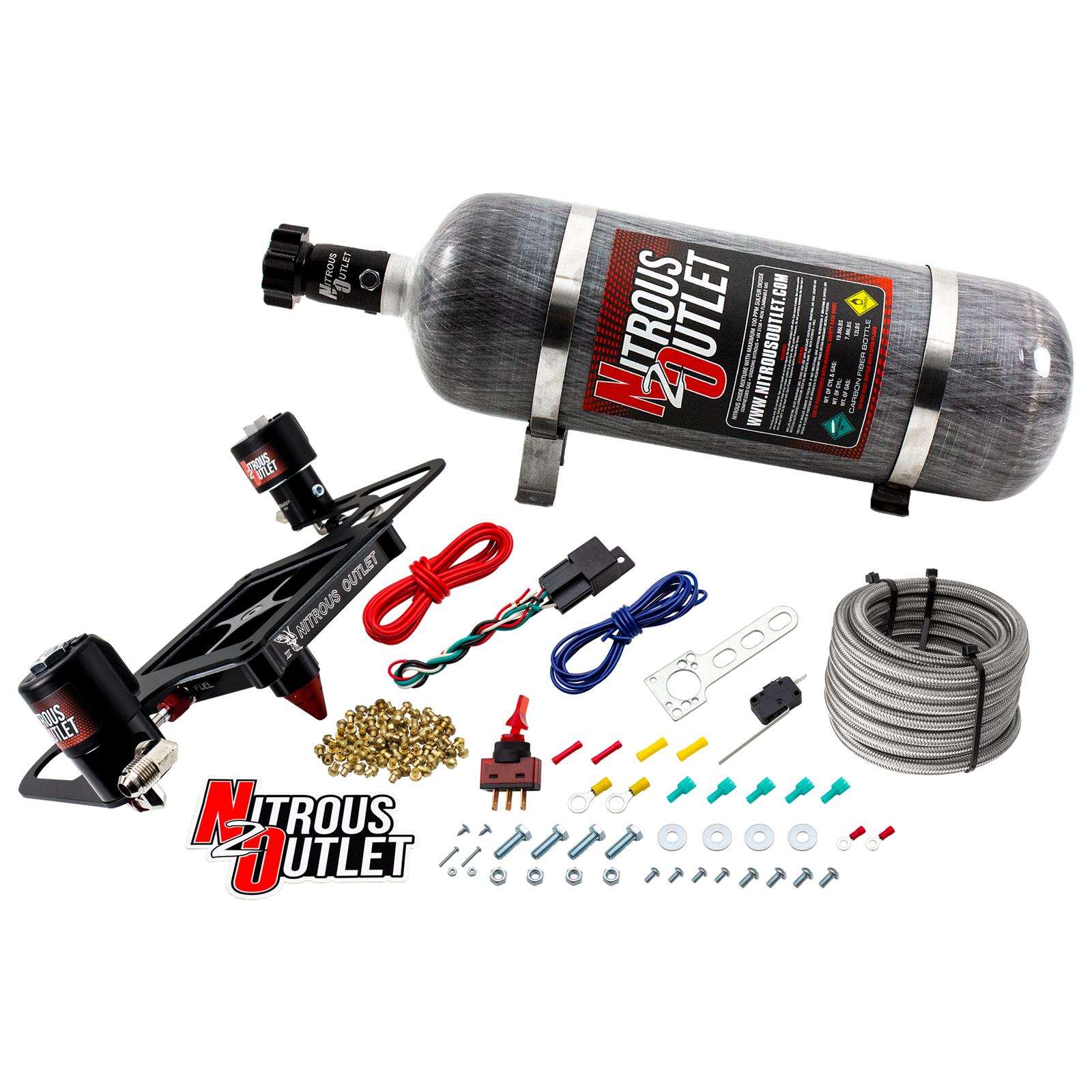 4500 Stinger 3 Race System Hard-line .178 Trashcan Nitrous Solenoid .310 Fuel So