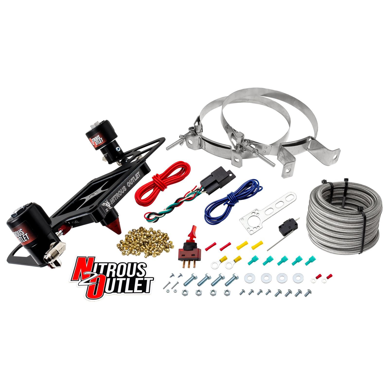 4500 Stinger 3 Race System Hard-line .178 Trashcan Nitrous Solenoid .310 Fuel So
