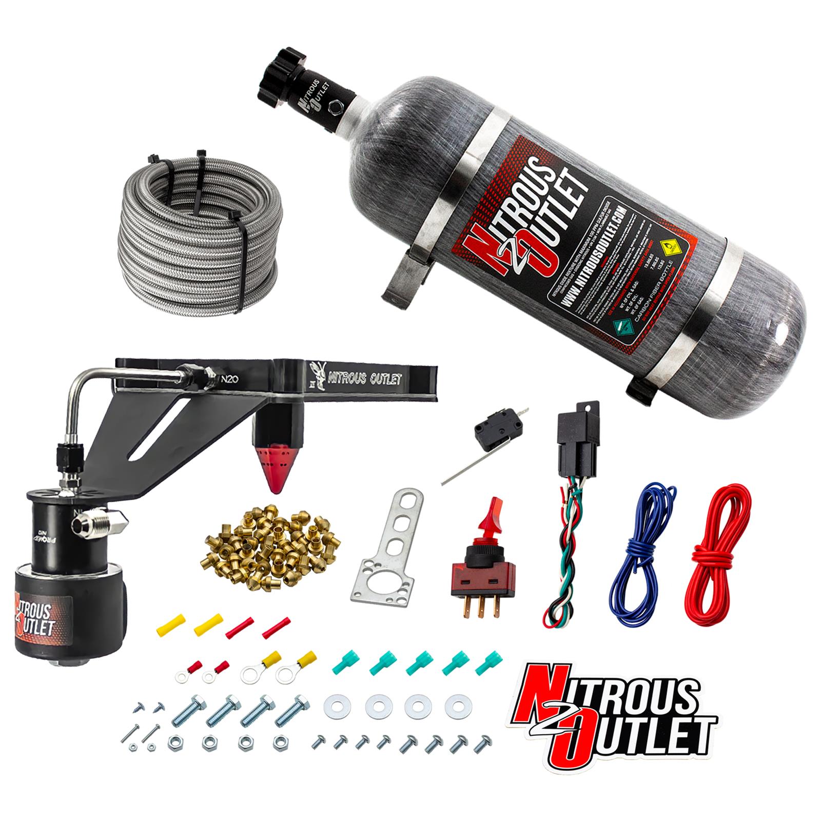 4150 Stinger 3 Dry Race System Hard-line .178 Trashcan Solenoid Nitrous Solenoid