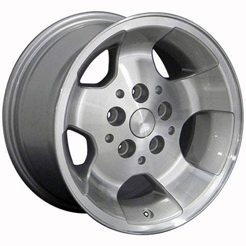 15" Fits Jeep,  Wrangler Wheel,  Silver Mach'd Face 15x8