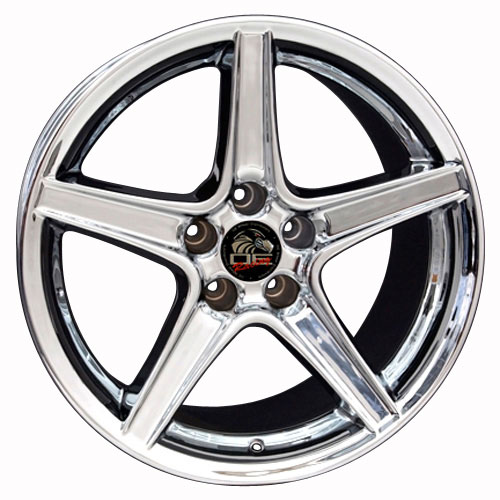 18" Replica Wheel fits Ford Mustang,  FR06B Chrome 18x10