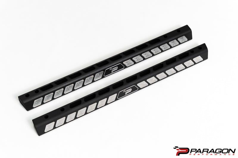C8 Black Billet Strut Tower Bars, GM E-Ray Script + Reservoir Bracket