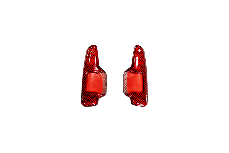 C8 Corvette Stingray/E-Ray/Grand Sport Paragon Paddle Shifter Covers, Red