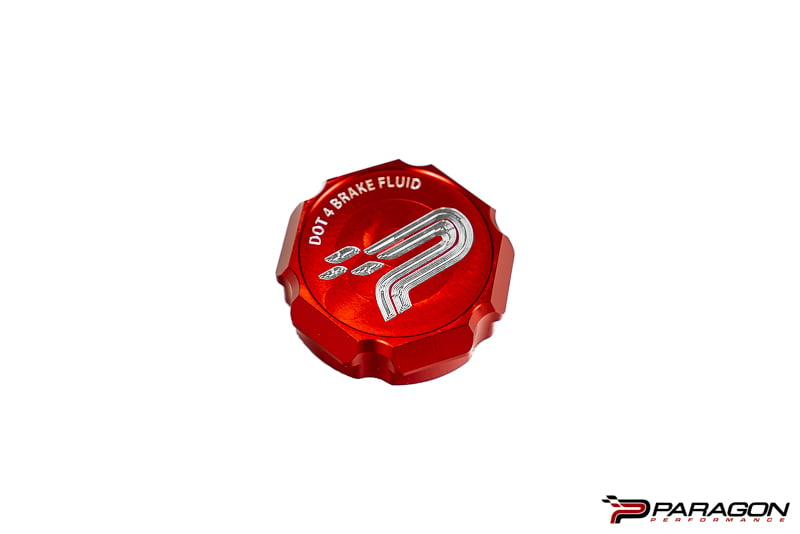 Paragon Performance Red Brake Fluid Cap Cover Chevrolet C8 Corvette 2020-2023