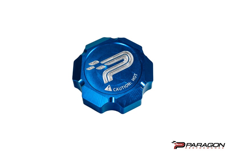 Paragon Performance Blue Coolant Cap Cover Chevrolet C8 Corvette 2020-2023