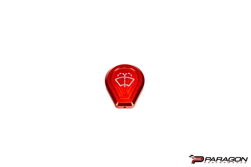 Paragon Performance Red Billet Washer Fluid Cap Chevrolet C8 Corvette 2020-2023