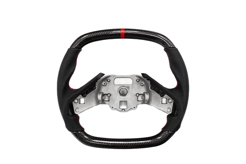 Paragon Performance C8 Z06 Style Corvette Carbon Fiber Steering Wheel, Red