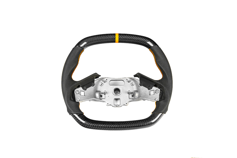 Paragon Performance C8 Z06 Style Corvette Carbon Fiber Steering Wheel, Orange