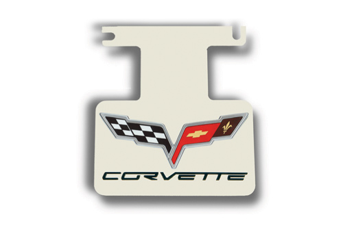 C6 Corvette Polished w/C6 Logo Exhaust Enhancer Plate