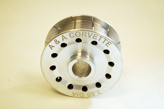A&A Corvette 3.0" 8-Rib Supercharger Pulley