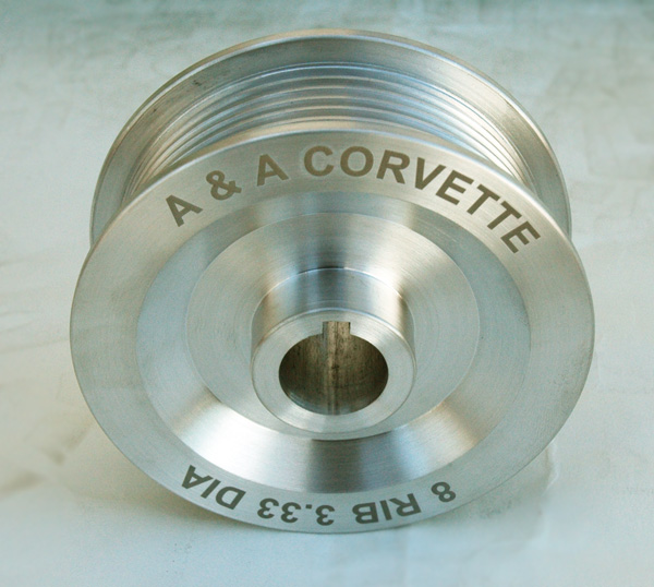 A&A Corvette 3.33" 8-Rib Supercharger Pulley