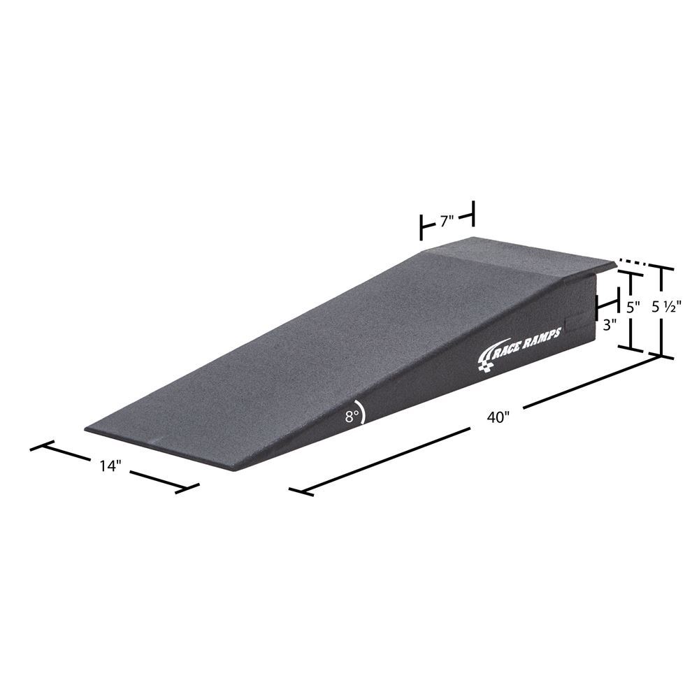 Race Ramps, 5" H Lip Nose Rack Ramp - 8.6 Degree Approach Angle