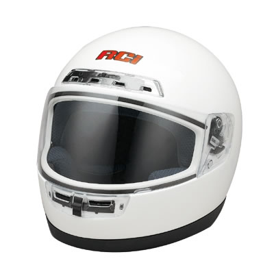 RCI Full Face Helmet, SA-2000 Rated, White, Size SM, MD, LG, XLG