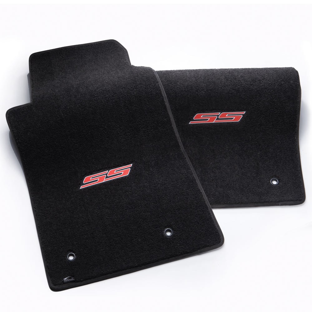 2010 Camaro Ultimat Floor Mats, Embroidered Camaro SS Logo Only