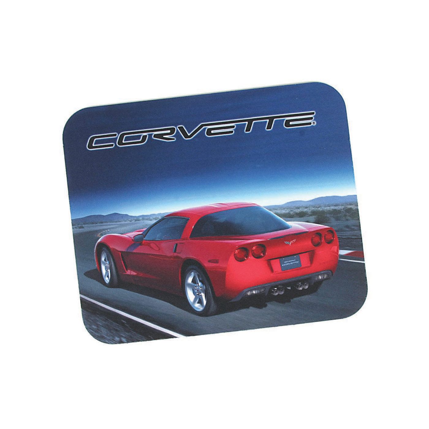 Computer Mouse Pad - Red C6 Corvette Coupe