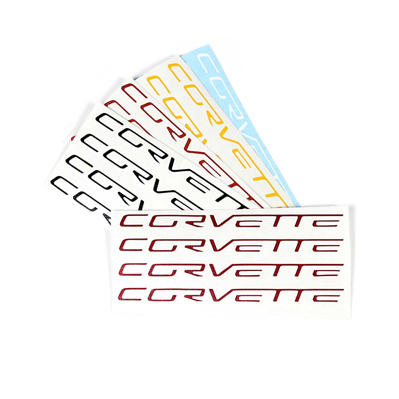 2005-2013 C6 Corvette Wheel Spoke Lettering Set - Various Body Colors