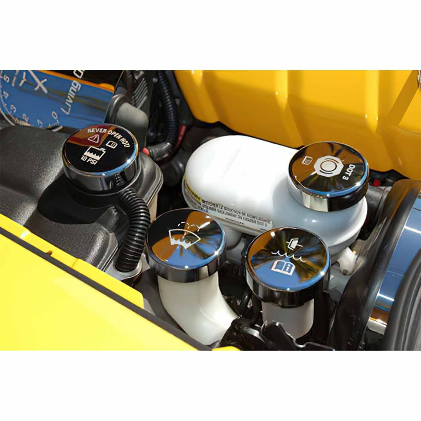 C6 Corvette, 05-13 Manual Engine Cap Set w/Graphics