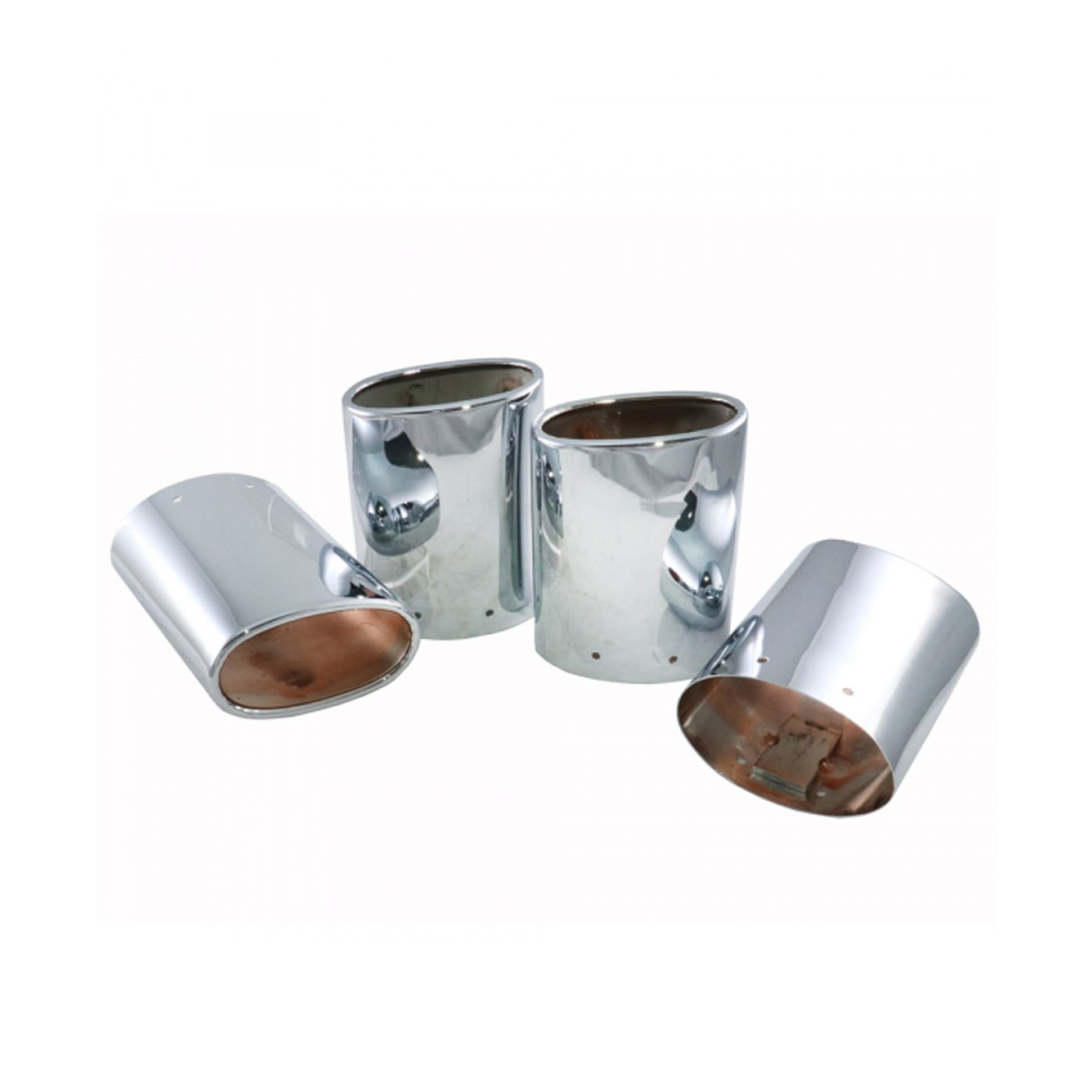 C5 Corvette 97-00 Chrome Plated Stainless Exhaust Tips, Set of 4