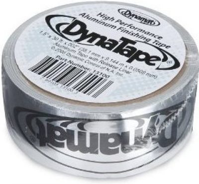 Dynamat Dynatape Installation Aluminum Finishing Tape, One Roll, 30ft. 1.5" wide