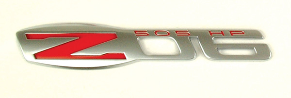 Corvette C6 Z06 505HP Emblem, Corvette Genuine GM OEM Part