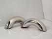 2005-2013 C6 Corvette, Faux Roll Bars Polished Convertible 2pc, Stainless Steel
