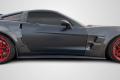 2005-2013 Chevrolet Corvette C6 Carbon Creations GT500 Side Skirt Splitters - 2 