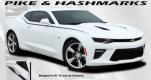 2016+ Camaro Body Stripe Kit, Side PIKE Single Color 