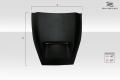 Universal Duraflex SRT Look Hood Cowl Scoop Vent - 1 Piece