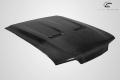 1987-1993 Ford Mustang Carbon Creations Heat Extractor Hood - 1 Piece