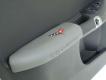 C6 Corvette Custom Leather Arm Rest Pad w/Embroiderd Flag Logo and Script