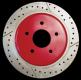 2005-2013 C6 Corvette Brake Rotor Hub Coversr Red