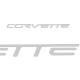 Corvette Vinyl Rear Bumper Insert / Decals Letter Set 2005-2013 C6, Z06, ZR1, Grand Sport 