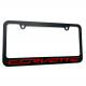 Corvette Red Script on Black License Plate Frame, C7 Stingray, Z51, Z06, Grand Sport
