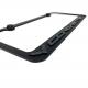 C7 Corvette License Plate Frame -Black Script & Crossed Flags Logo, Black,  2014