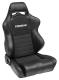 Corbeau LG1 Racing Seat, LG1 Black Vinyl/Cloth, 25501PR