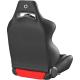 Corbeau LG1 Racing Seat, LG1 Black Vinyl/Red Cloth , 25507PR