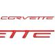 Corvette Domed Bumper Insert/Decals Letter Set 2005-2013 C6, Z06, ZR1, Grand Sport