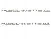 05-13 Corvette C6 and Z06 2005-13 LS2 / LS3 / LS7 Fuel Rail Decal Package w/ Corvette Script
