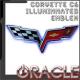 C6 Corvette Custom Lighted LED C6 Corvette Bumper Emblems