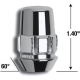 Corvette Gorilla Lug Nuts and Wheel Locks - Chrome (Set) : 1997-2019 C5,C6,C7,Z0