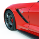 C7 Corvette ACS XL Front Wheel Rock / Splash Guards, Pair, Painted in Carbon Flash Metallatic