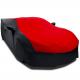 C8 Corvette Ultraguard Stretch Satin Sport Car Cover, Red/Black, Indoor