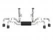 C8 Corvette 2020- MACH Force-Xp 304 Stainless Steel Cat-Back Exhaust w/ Muffler Carbon (No NPP)