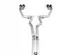 AWE Track Edition Cat-back Exhaust for the 2018+ Mustang GT - Quad Diamond Black