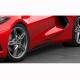 C8 Corvette Front Splitter and Side Skirt Package, Textured Black