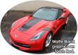 C7 Corvette Hood and Body Rally Stripe Graphic Kit, Style 1, Single Color